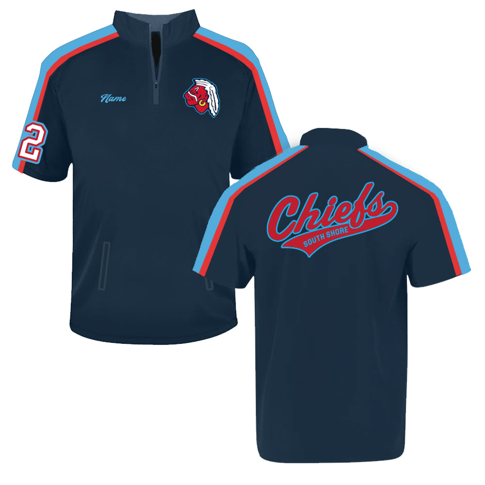 SS Chiefs | 4-Way Stretch Sublimated Cage Pullover (Navy)