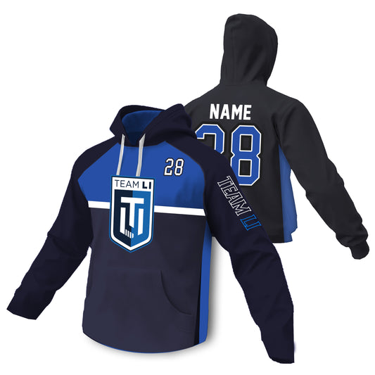 Team LI | Sublimated Fleece Lined Hood (Colorblock Design)