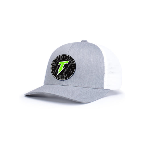 Thunder | PVC Logo Flexfit Snapback Mesh Cap (Grey/Black)