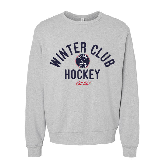 Winter Club | Arch Crewneck Sweatshirt (Grey)