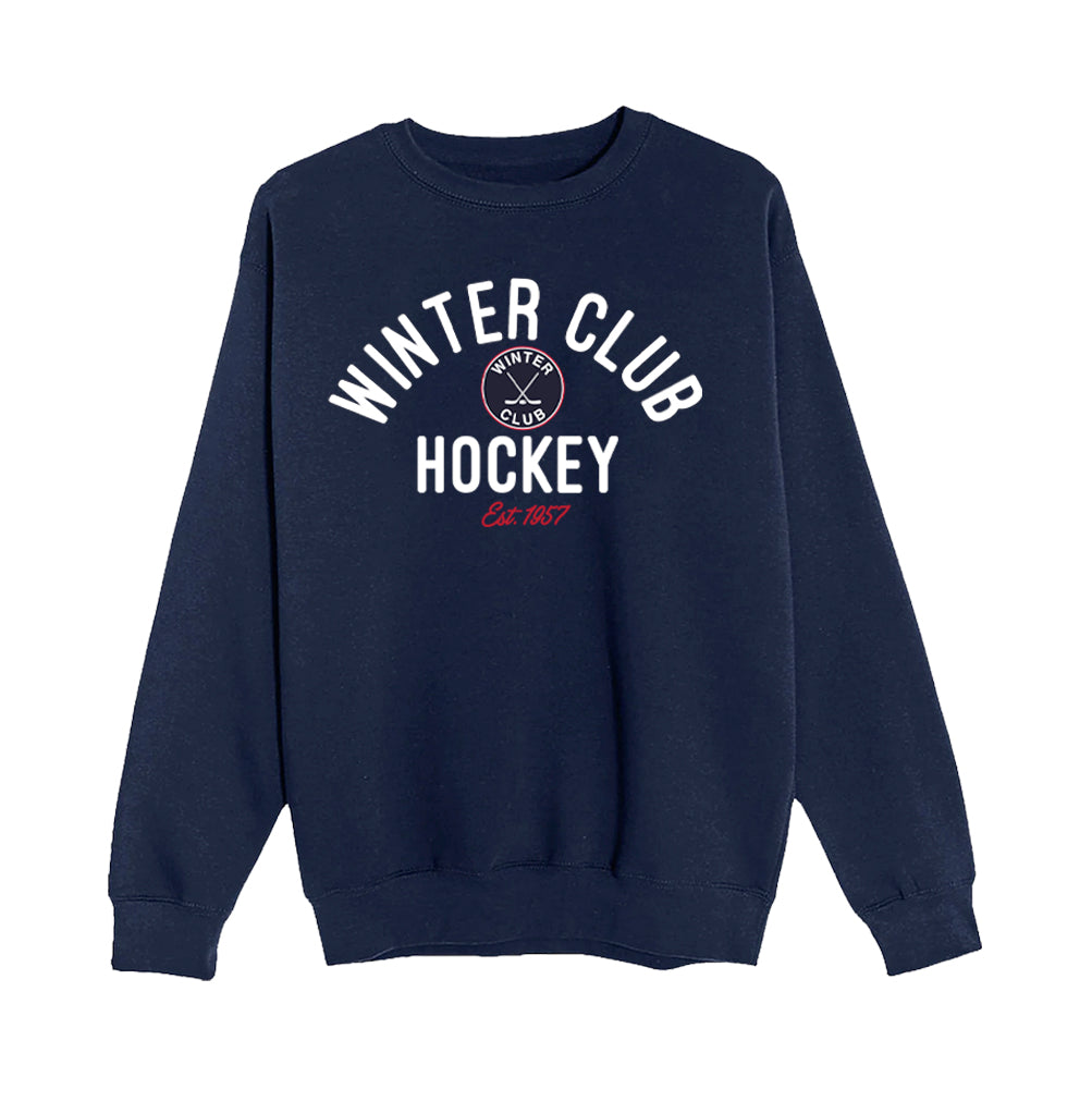 Winter Club | Arch Crewneck Sweatshirt (Navy)