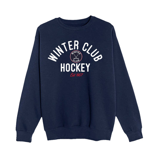 Winter Club | Arch Crewneck Sweatshirt (Navy)