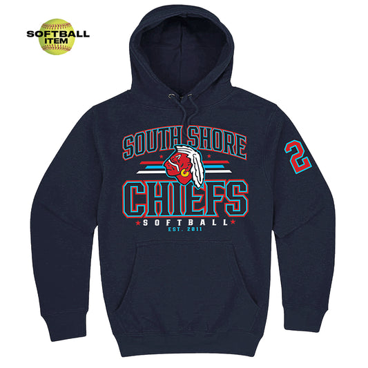 Chiefs SOFTBALL | Wordmark Hoodie (Navy SB)