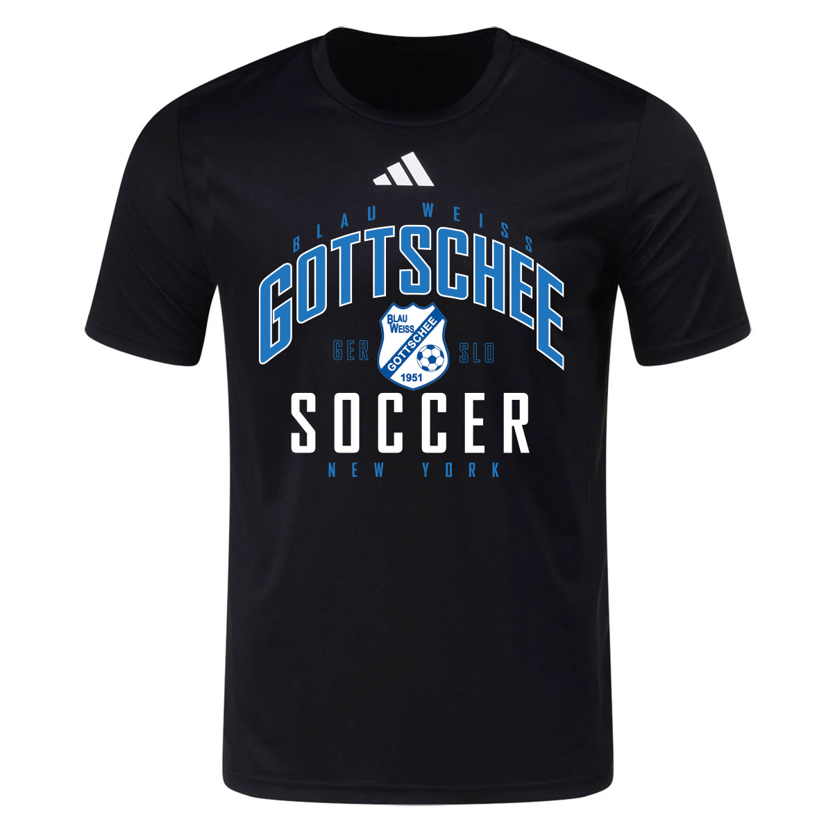 BW Gottschee | Adidas® Performance Pregame Tee (Black)