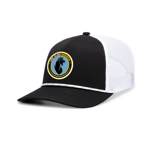 Monarchs | Black/White Mesh Rope Cap