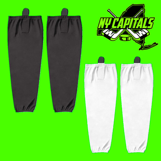 NY Capitals | Home and Away Hockey Socks (FULL ICE MITES ONLY)