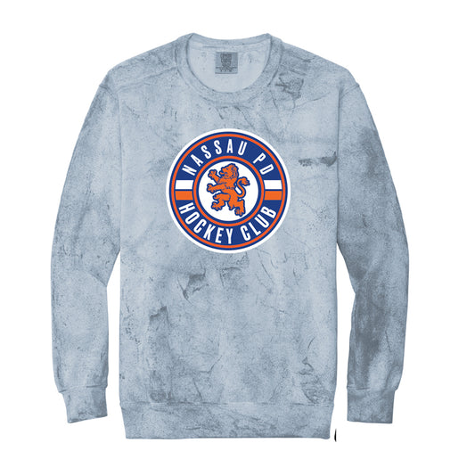 NCPD Hockey | Circle Logo Comfort Colors® Crewneck Sweatshirt (Ocean)