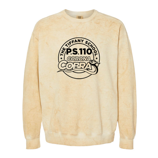 P.S. 110 | Printed Logo Comfort Colors® Crewneck Sweatshirt - Citrine