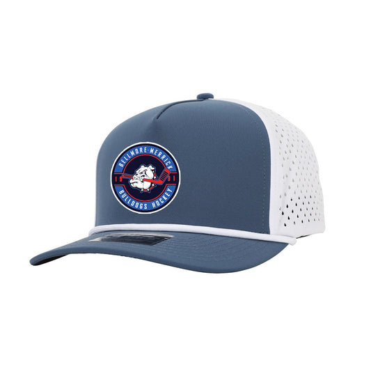 BM Bulldogs | Circle PVC Logo Performance Rope Cap (Deep Blue/White Rope)