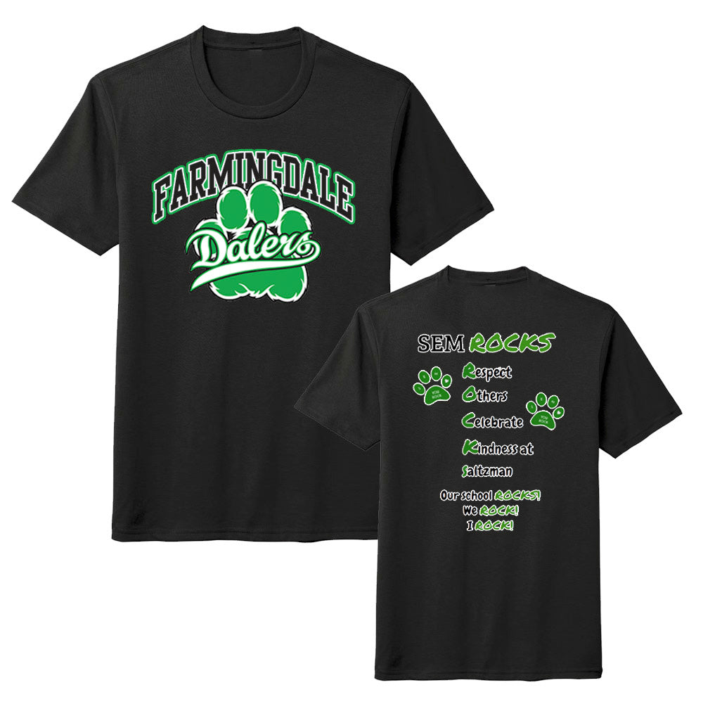 Saltzman | Farmingdale Rocks Arch Tee - Black