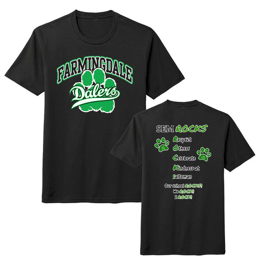 Saltzman | Farmingdale Rocks Arch Tee - Black