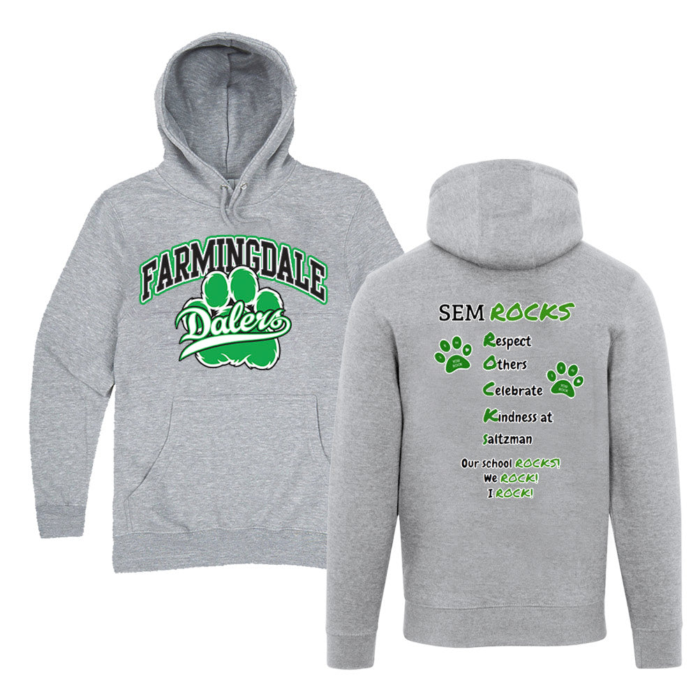 Saltzman | Farmingdale Rocks Arch Hood - Grey