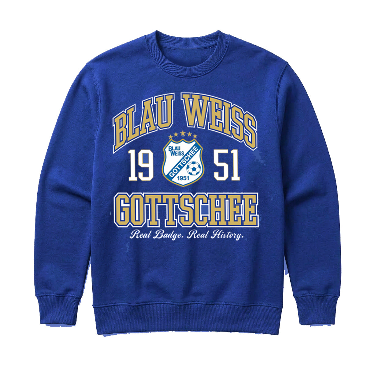 BW Gottschee | Gold Wordmark Crewneck (Royal)