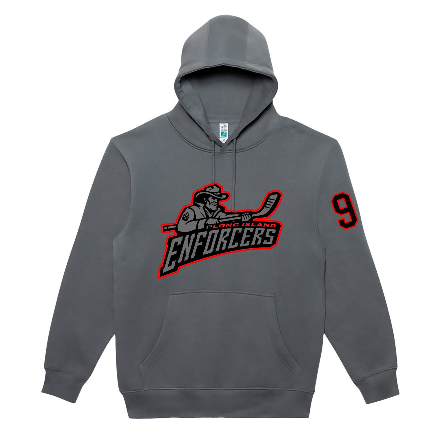 Enforcers | Blackout Logo Hood (Grey)