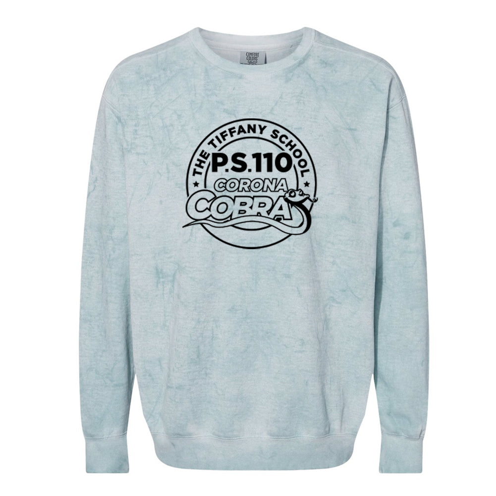 P.S. 110 | Printed Logo Comfort Colors® Crewneck Sweatshirt - Ocean