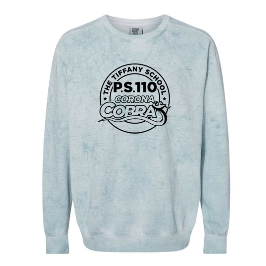P.S. 110 | Printed Logo Comfort Colors® Crewneck Sweatshirt - Ocean