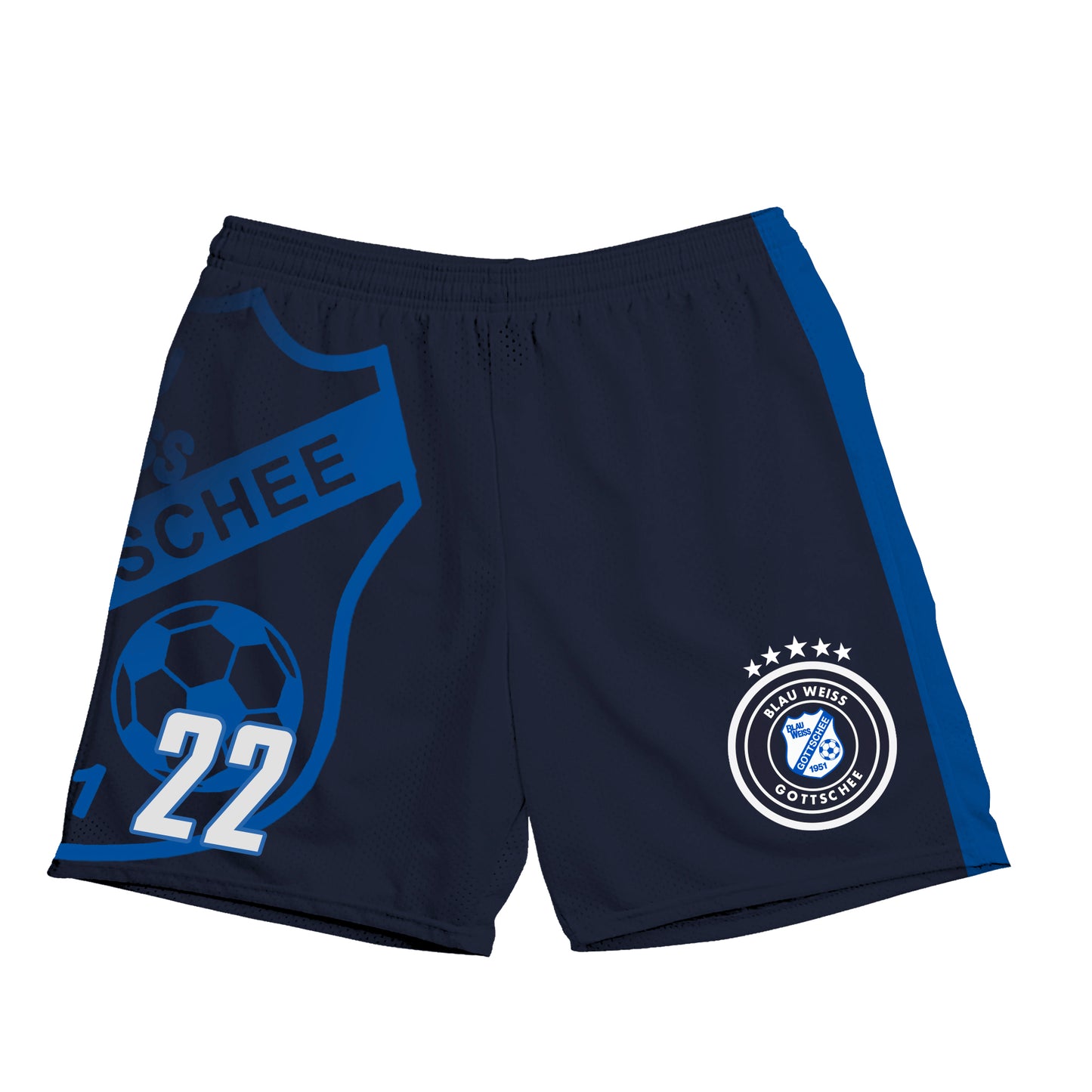 BW Gottschee | Sublimated Pocket Mesh Training Shorts (Navy)