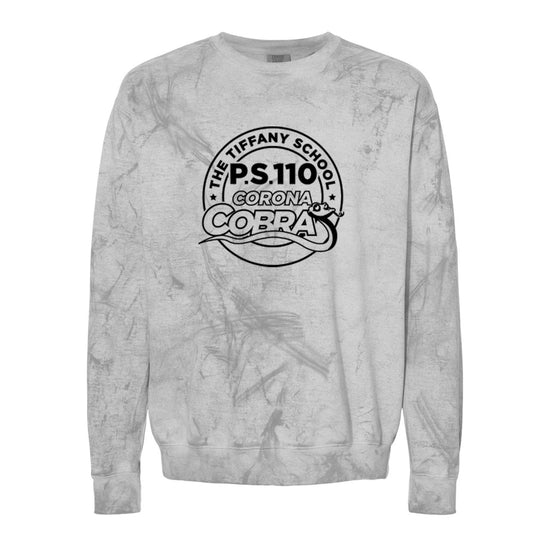 P.S. 110 | Printed Logo Comfort Colors® Crewneck Sweatshirt  - Smoke