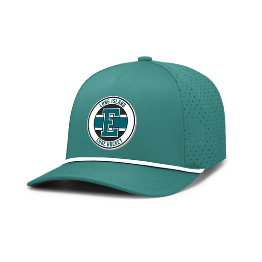 Edge Hockey | PVC Logo Rope Performance Cap (Teal/White)