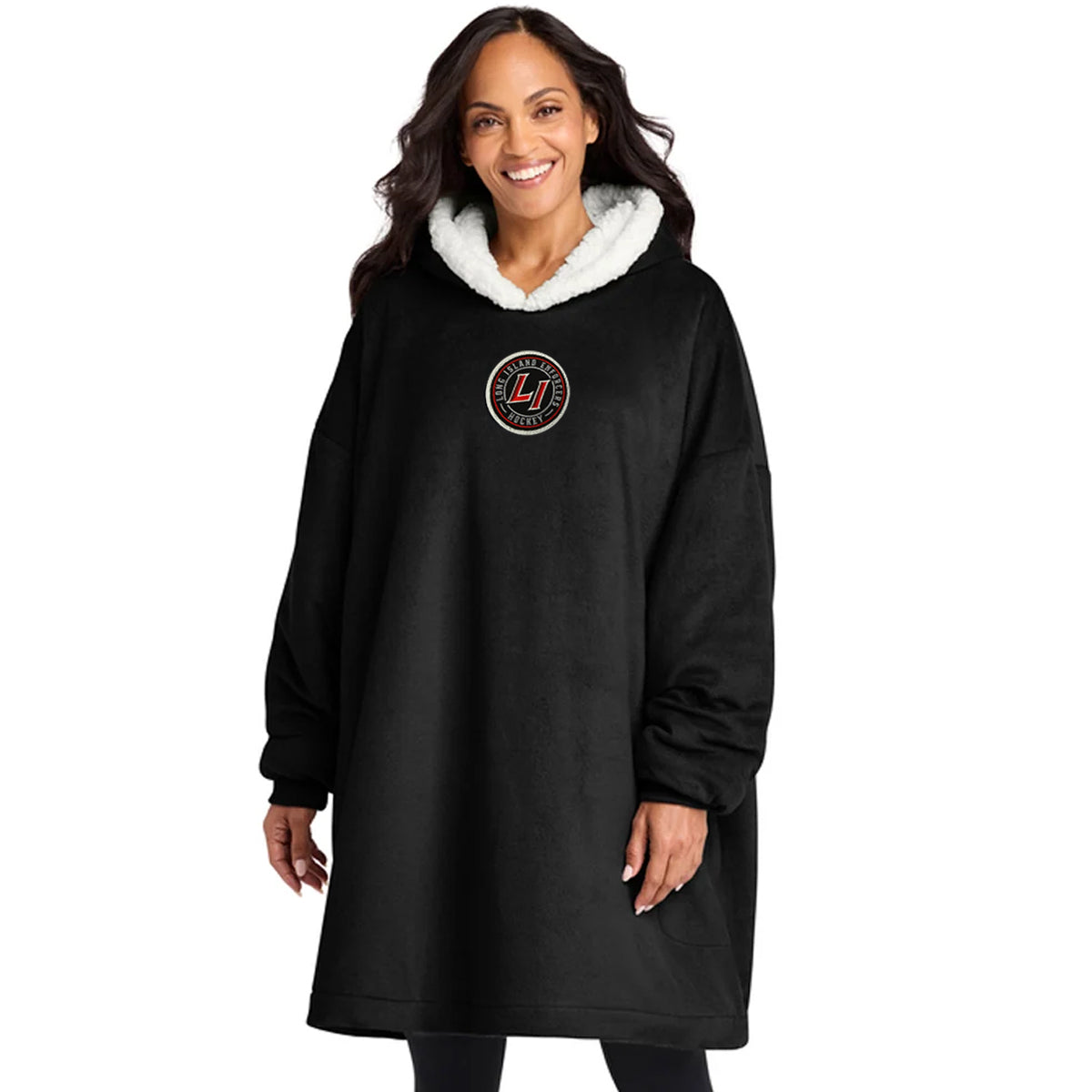 Enforcers | Embroidered Mountain Lodge Wearable Blanket (Black)