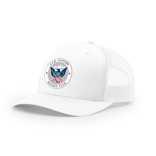 JFK Customs |   White Mesh Logo Cap
